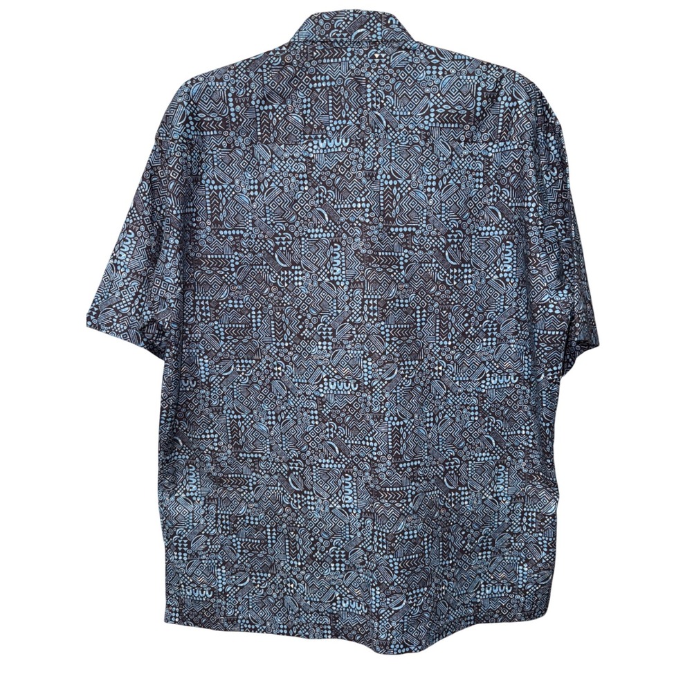 Tori Richard Men Hawaiian Button Up Camp Shirt Size M Tropical Beachy Island Y2K - Picture 2 of 8